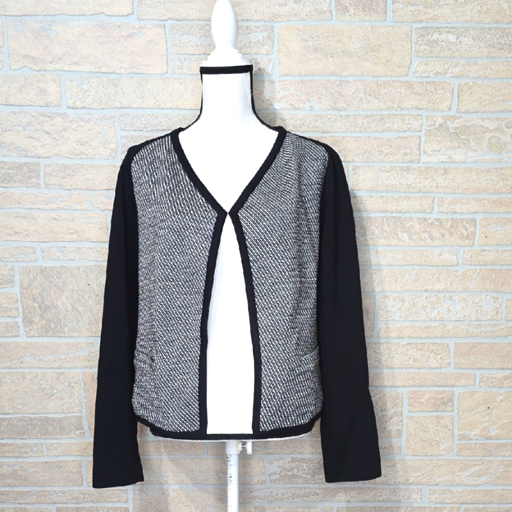 THEORY DANUBE MODITAS OPEN FRONT JACKET BLAZER CARDIGAN